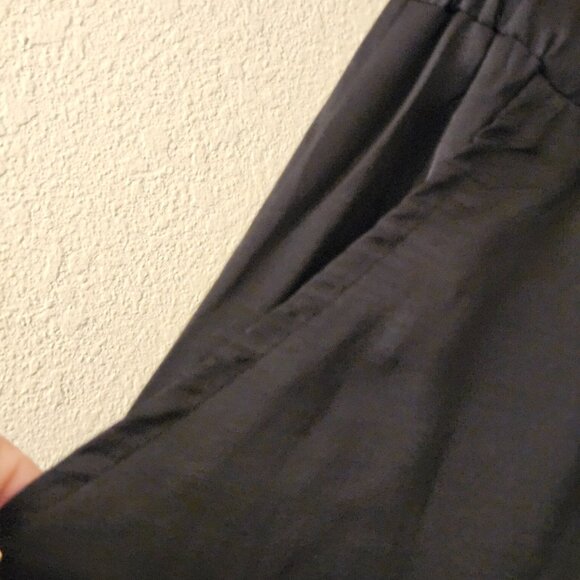 Vici Black Strapless boho wide leg pockets jumpsuit Romper Silky L - Picture 13 of 16